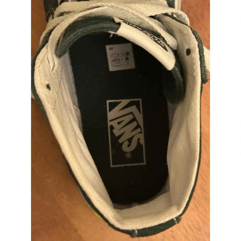 VANS SK8-HI‎ TAPERED STACKFORM OSF SHOE Canvas Dark Green Floral Men's 8 Wms 9.5